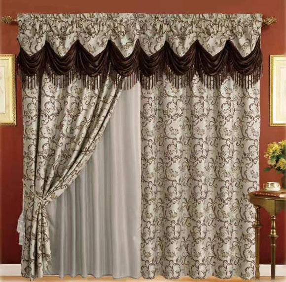 Valance Curtain with Panel