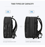 Mark Ryden Men Backpack Fit 17 inch Laptop USB Recharging Multi-layer Space Travel Male Bag Anti-thief Mochila